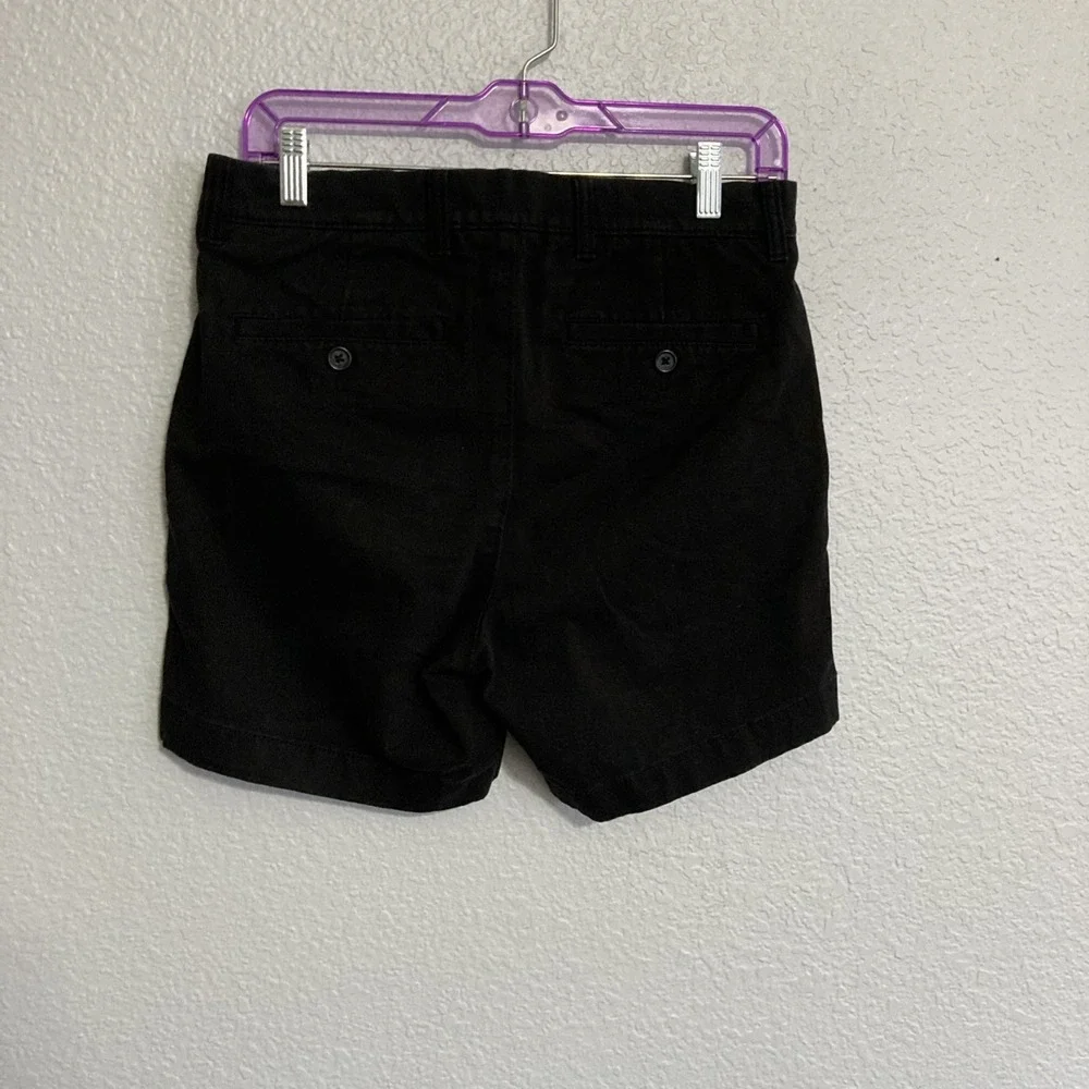 Roundtree & Yorke Men's Black Flat Front Chino Shorts‎ w/Stretch - SZ 30